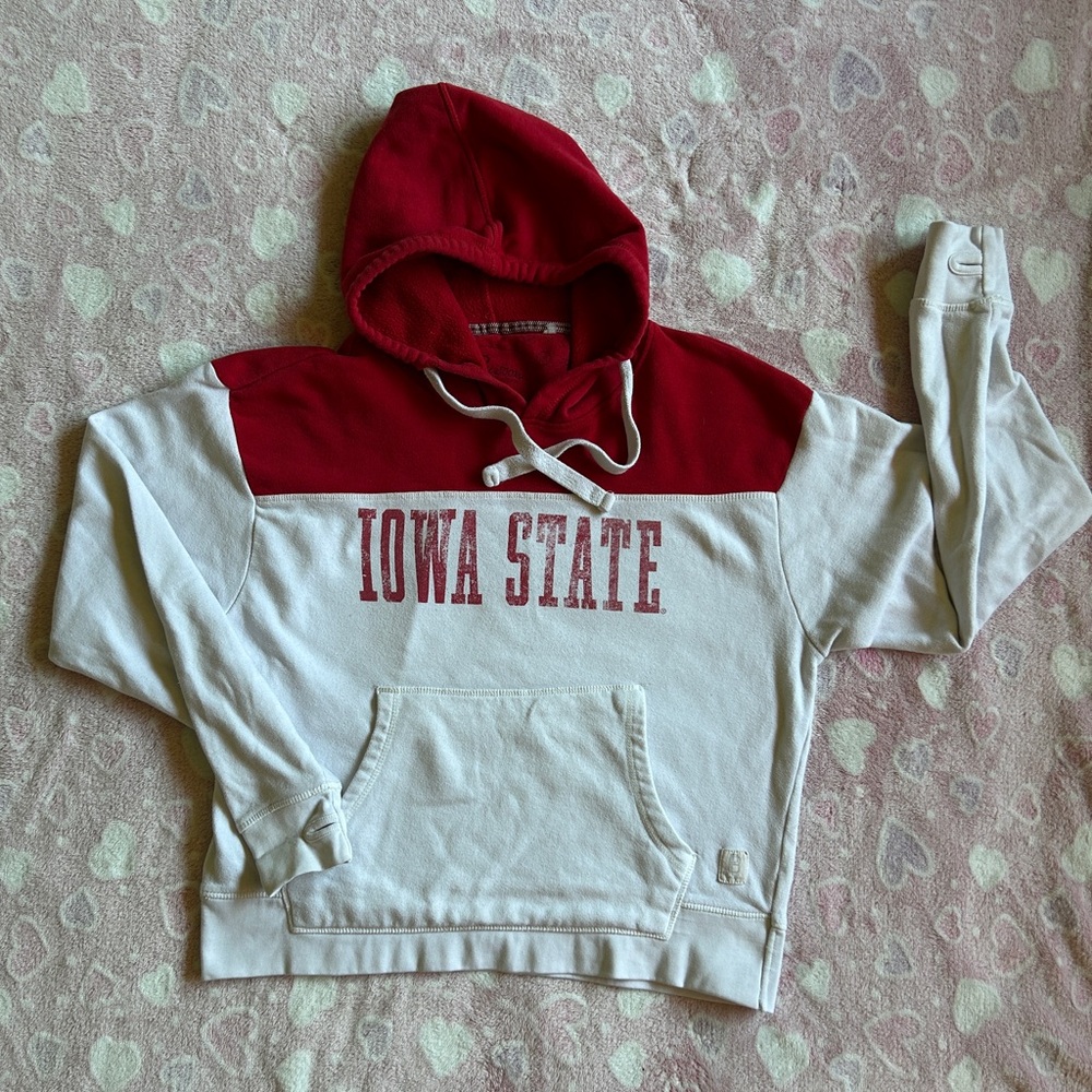 Pressbox Iowa State Cyclones Women’s Chicago 2-Hit Yoke Pullover Hoodie size Lg